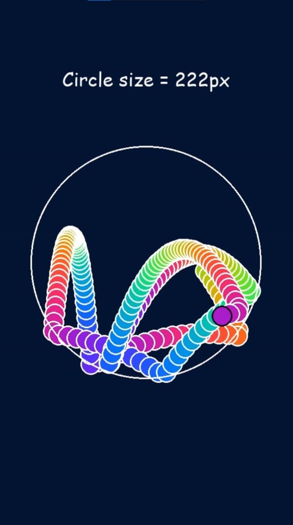 Shrinking Circle Balls